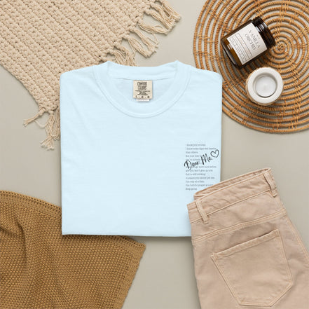 Encouraging Note T-Shirt — 'Never Give Up' Inspirational Tee