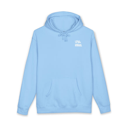 Women's Heavyweight Motivational Hoodie - I talk to God and Mind my Business
