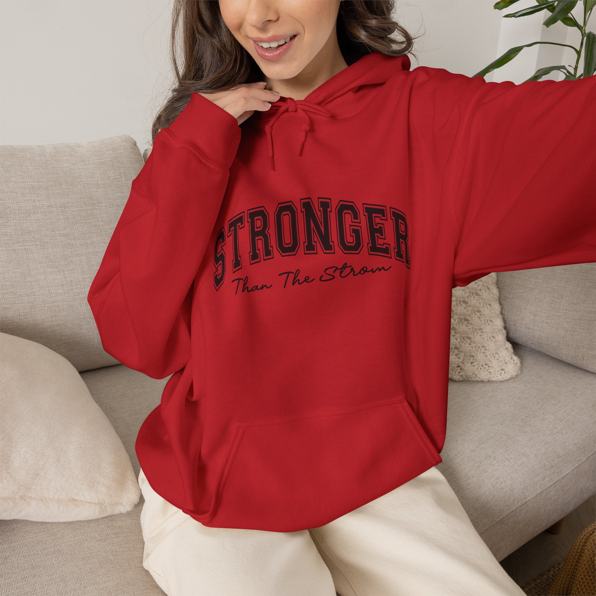 Stronger Than The Storm Hoodie — Inspirational Motivational Pullover