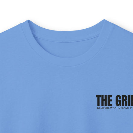 Men's "The Grind" Long Sleeve Tee — Motivational "The Grind" Back Print