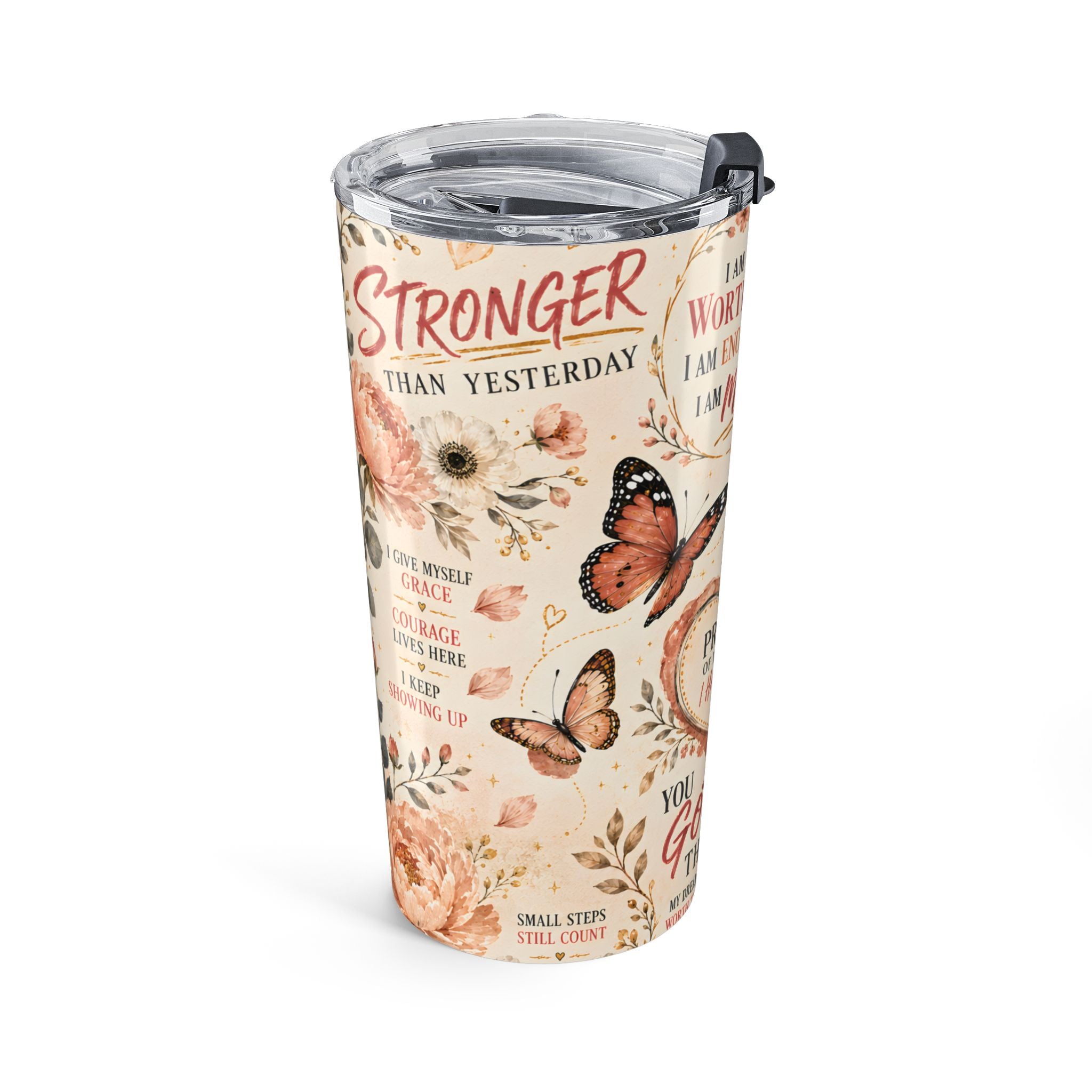 Inspirational Butterfly 20oz Tumbler — 