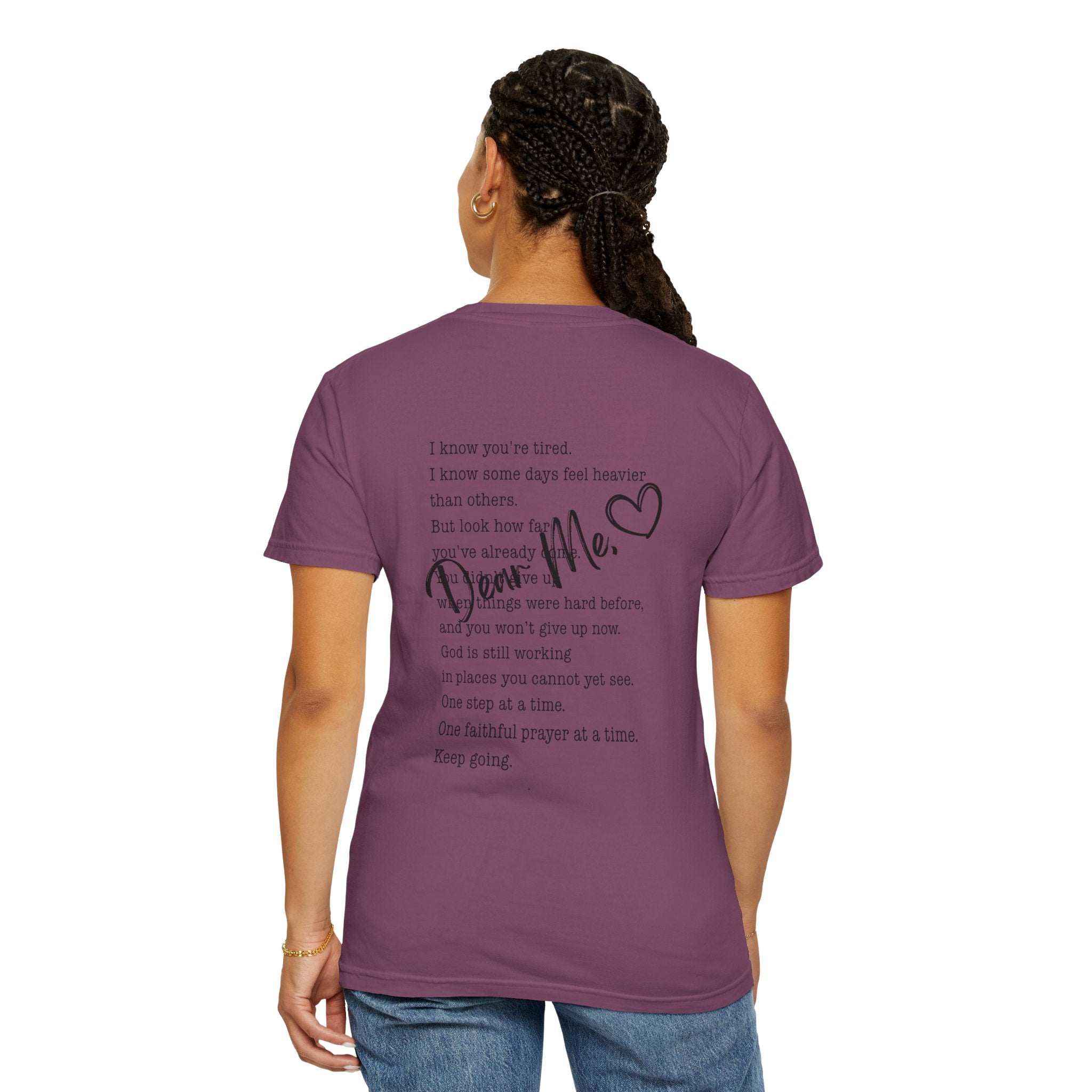 Encouraging Note T-Shirt — 'Never Give Up' Inspirational Tee