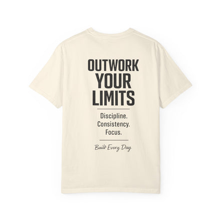 Men's No Days Off T-Shirt — "Outwork Your Limits" Motivational Gym Tee