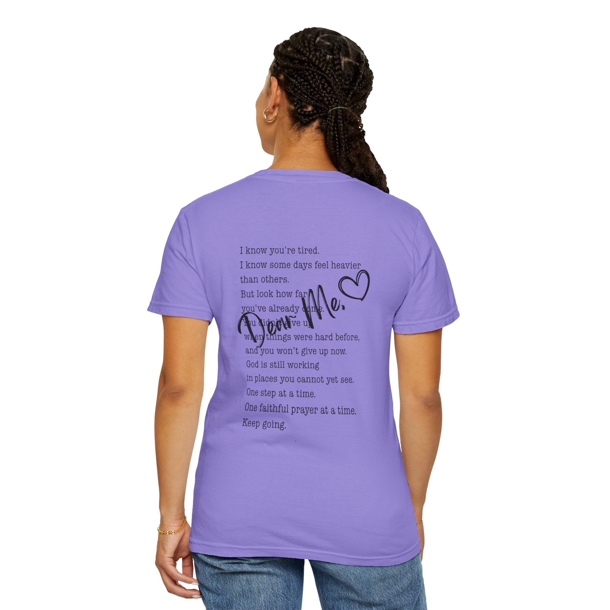 Encouraging Note T-Shirt — 'Never Give Up' Inspirational Tee
