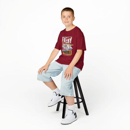 Boy's Tee — "Everything Is Possible" Inspirational Graphic Tee