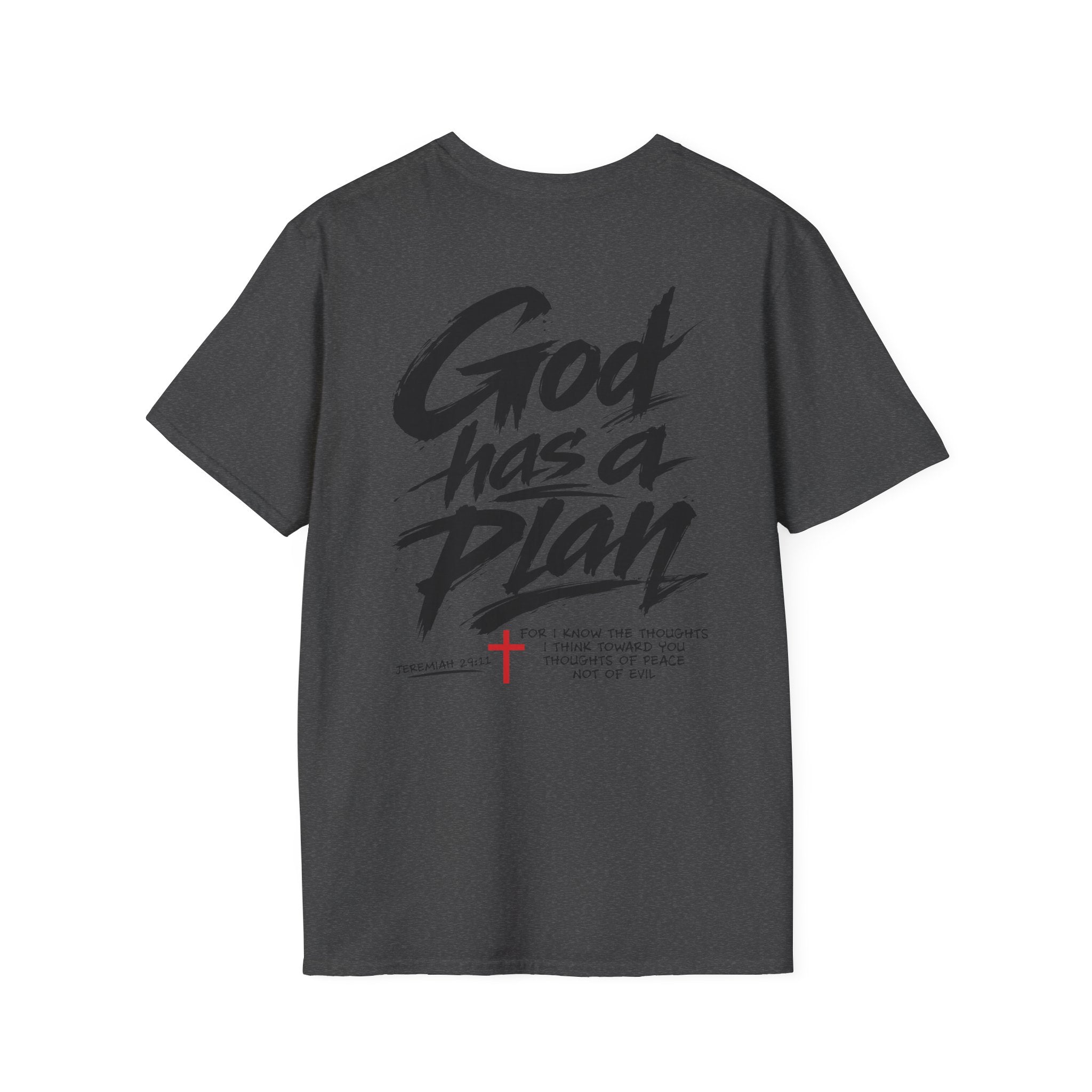 Men's God Has a Plan T-Shirt — Christian Faith Inspirational Tee