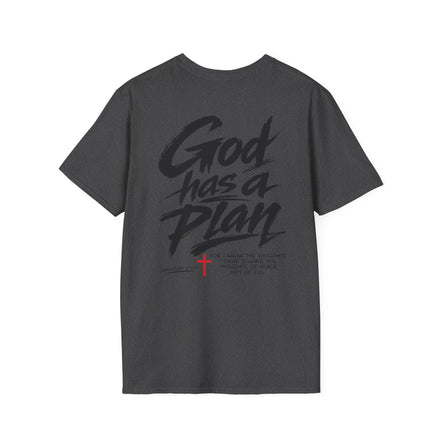Men's God Has a Plan T-Shirt — Christian Faith Inspirational Tee