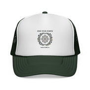 Find Your North Trucker Cap — Compass Graphic Mesh Baseball Hat