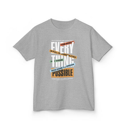 Boy's Tee — "Everything Is Possible" Inspirational Graphic Tee