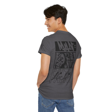 Men's Motivational "Man of Faith" - Heavy Cotton Tee