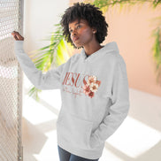 Jesus Is the Light Floral Cross Hoodie — Christian Faith Graphic Hoodie