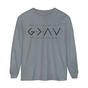God Is Greater Than Long Sleeve T-Shirt — 