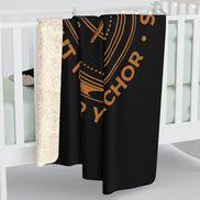 Men's Compass Inspirational Sherpa Blanket — 