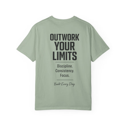 Men's No Days Off T-Shirt — "Outwork Your Limits" Motivational Gym Tee