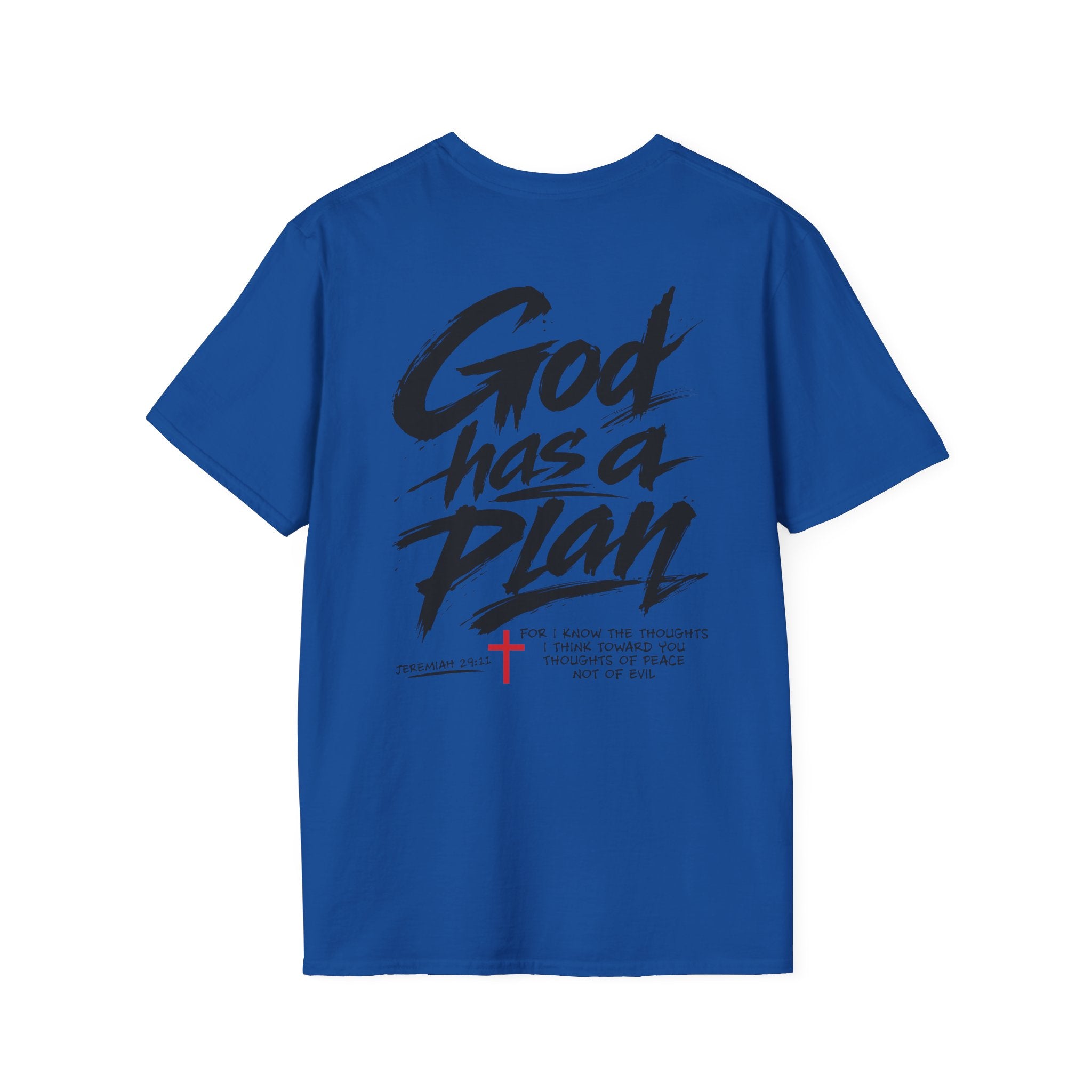 Men's God Has a Plan T-Shirt — Christian Faith Inspirational Tee