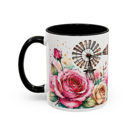 Inspirational Coffee Mug — (11oz) "The Best Is Yet to Come" Floral Accent