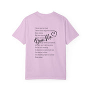 Encouraging Note T-Shirt — 'Never Give Up' Inspirational Tee