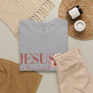 Jesus Is the Light T-Shirt — Floral Cross Christian Tee