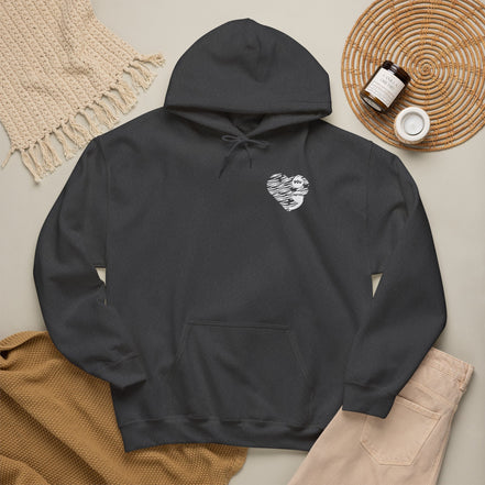Hoodie - "Tomorrow Needs You" Sunrise Graphic Hoodie with Heart Motif