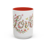 Floral Love Accent Coffee Mug — Butterfly Garden 11/15oz