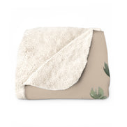 Trust Your Journey Sherpa Blanket — Inspirational Feather Fleece Throw