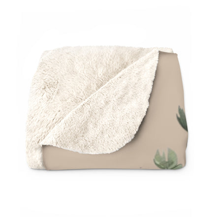 Trust Your Journey Sherpa Blanket — Inspirational Feather Fleece Throw