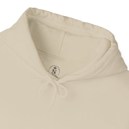Men's Compass Rose Hoodie — "Let Your Past Be Your Compass, Not Your Anchor" Inspirational Graphic Hoodie