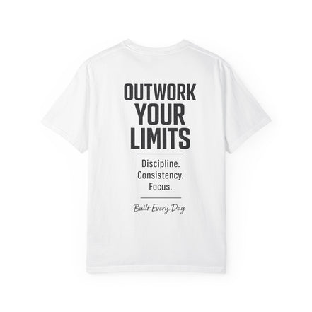 Men's No Days Off T-Shirt — "Outwork Your Limits" Motivational Gym Tee