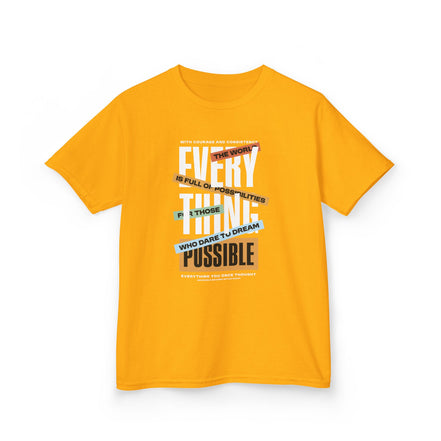 Boy's Tee — "Everything Is Possible" Inspirational Graphic Tee