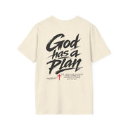 Men's God Has a Plan T-Shirt — Christian Faith Inspirational Tee
