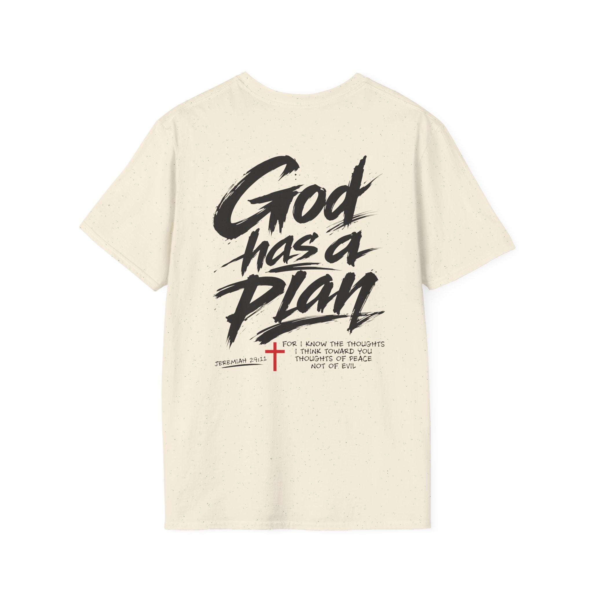 Men's God Has a Plan T-Shirt — Christian Faith Inspirational Tee