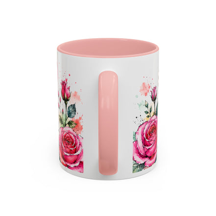 Shine With Purpose Floral Accent Coffee Mug — Inspirational 11oz Ceramic