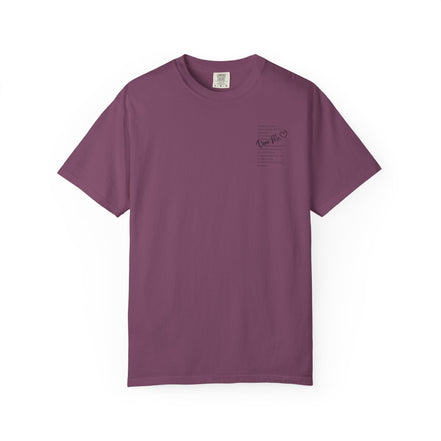 Encouraging Note T-Shirt — 'Never Give Up' Inspirational Tee