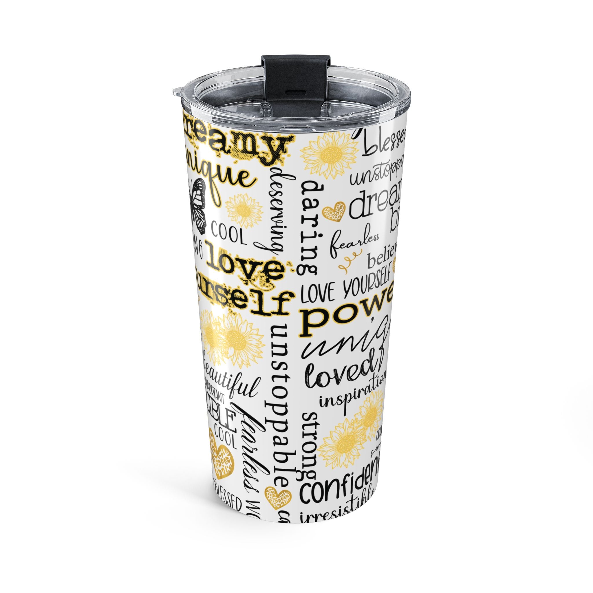 Inspirational Words 20oz Tumbler — Empowerment Quote Travel Cup