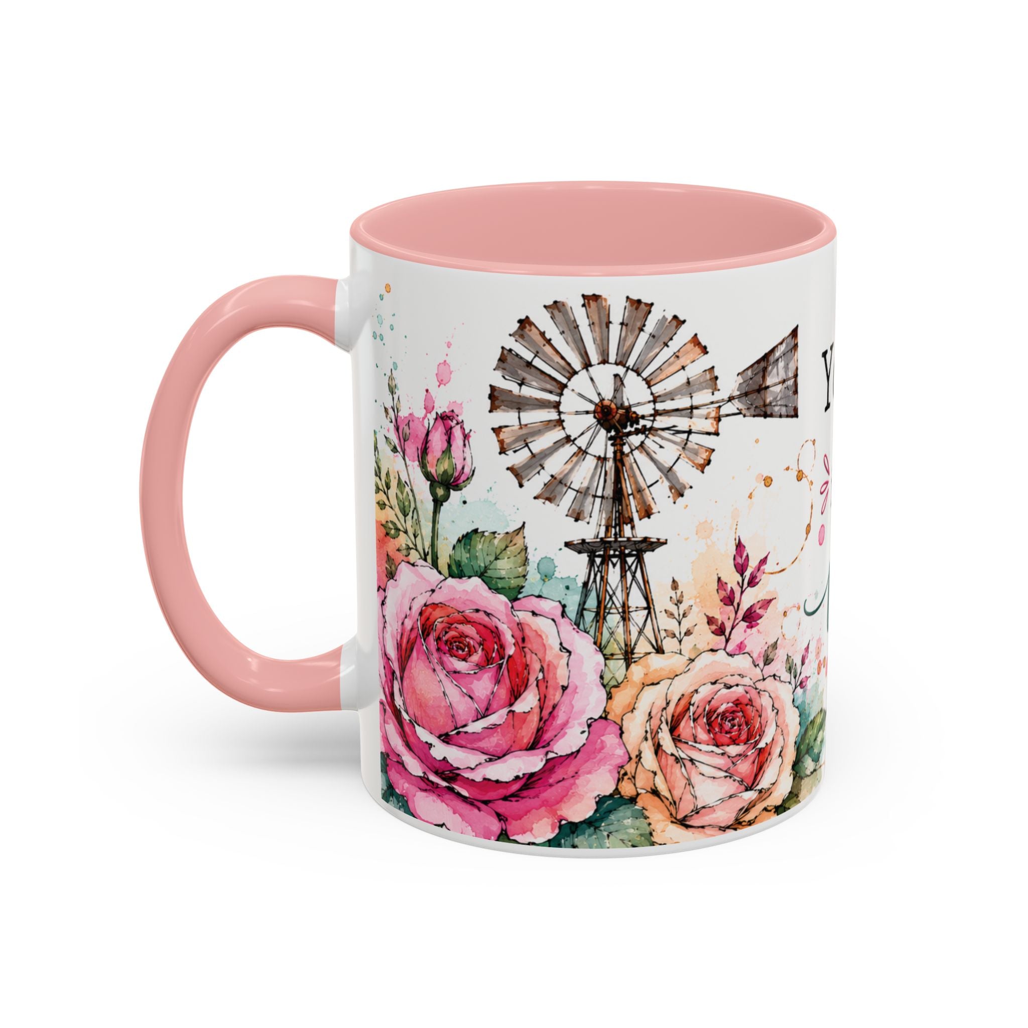 Inspirational Floral Accent Coffee Mug — “Your Story Is Still Being Written”