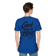 Men's God Has a Plan T-Shirt — Christian Faith Inspirational Tee