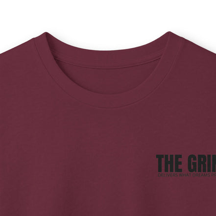 Men's "The Grind" Long Sleeve Tee — Motivational "The Grind" Back Print