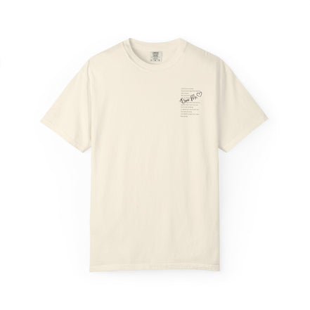 Encouraging Note T-Shirt — 'Never Give Up' Inspirational Tee