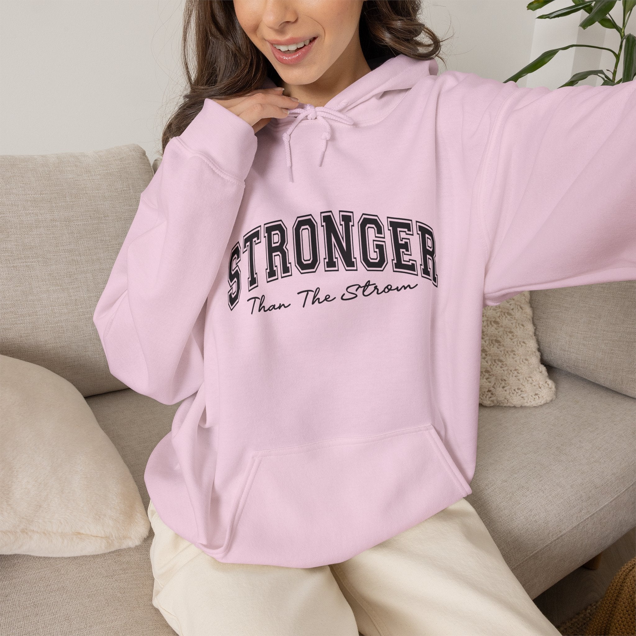 Stronger Than The Storm Hoodie — Inspirational Motivational Pullover