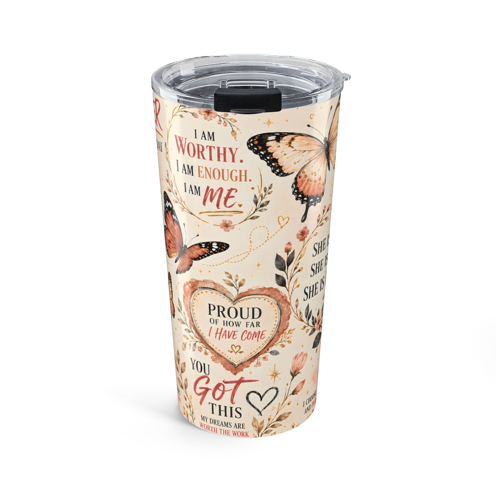 Inspirational Butterfly 20oz Tumbler — 