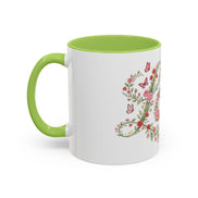 Floral Love Accent Coffee Mug — Butterfly Garden 11/15oz