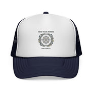 Find Your North Trucker Cap — Compass Graphic Mesh Baseball Hat