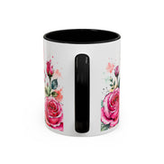 Shine With Purpose Floral Accent Coffee Mug — Inspirational 11oz Ceramic
