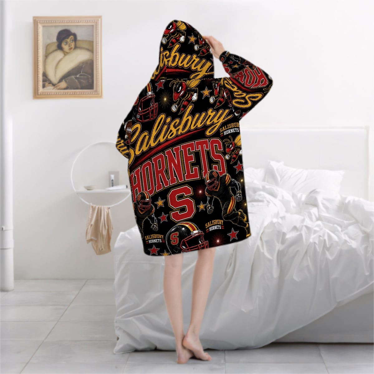 Football Inspired - Salisbury Hornets - Adult Blanket Hoodie