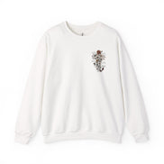 Religious Floral Cross - Inspirational Heavy Blend™ Crewneck Sweatshirt