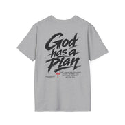 Men's God Has a Plan T-Shirt — Christian Faith Inspirational Tee