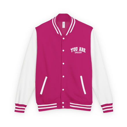 Letterman Jacket — "You Are Enough" Inspirational Varsity Jacket
