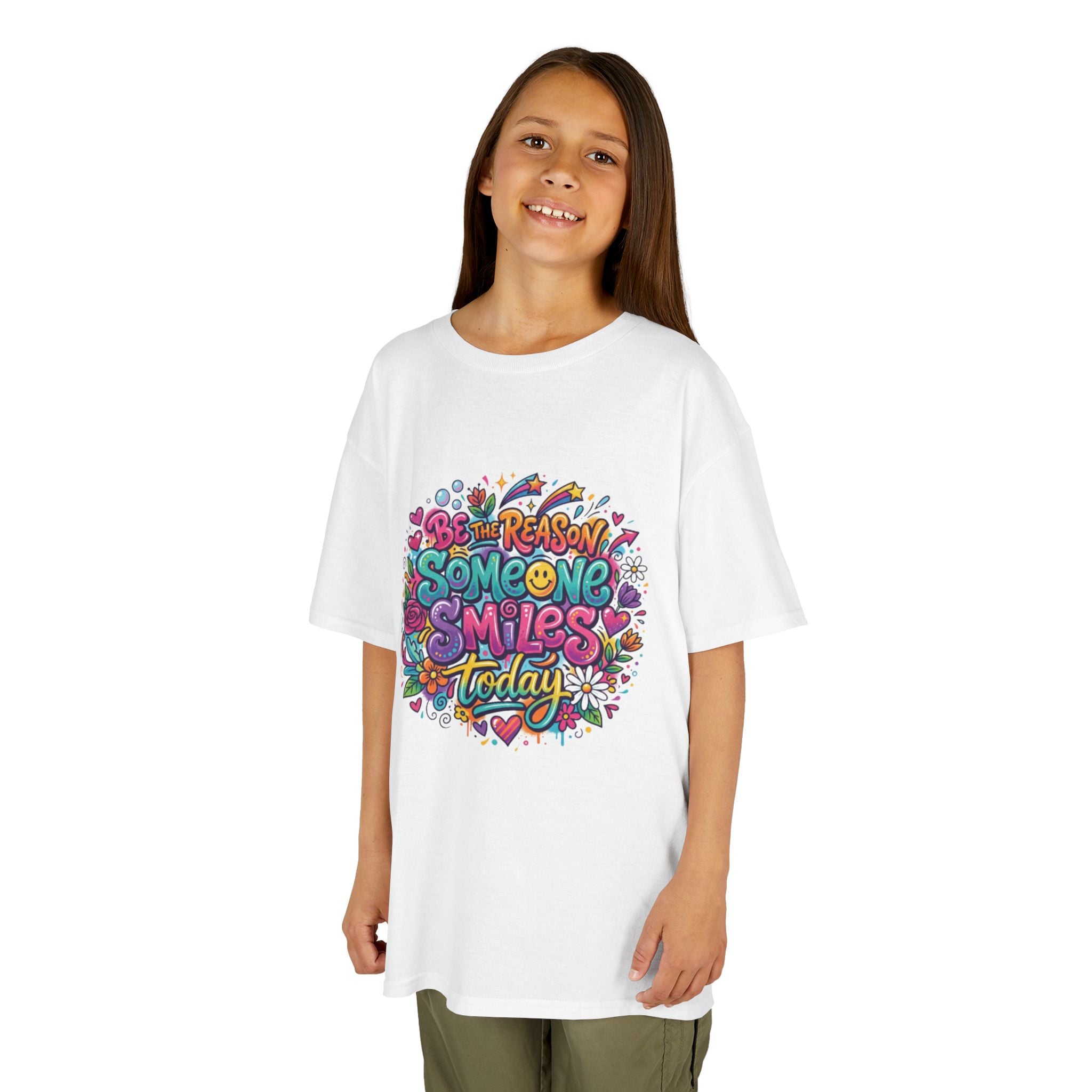 Be the Reason Someone Smiles Today - Kids Heavy Cotton™ Tee