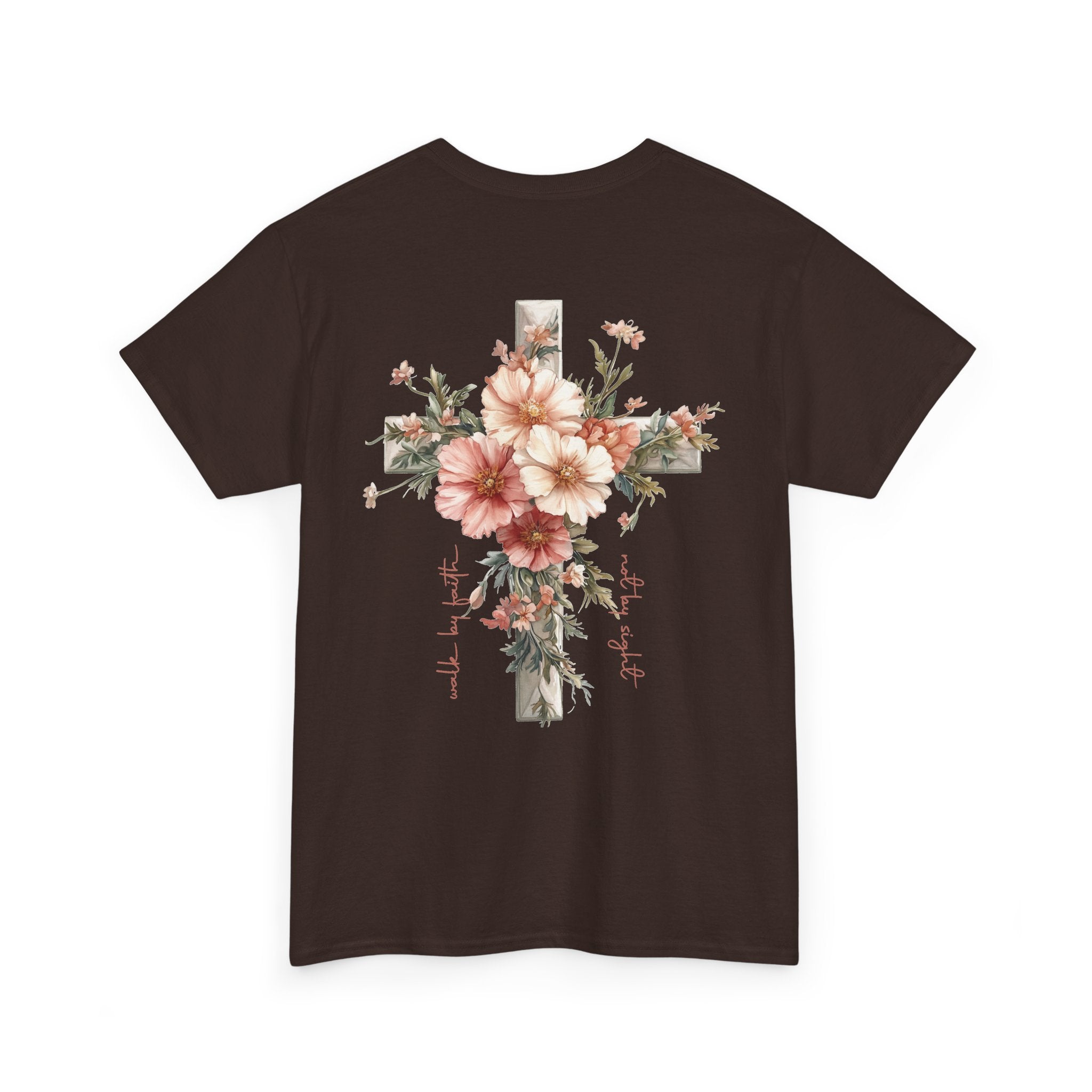 Jesus Is the Light T-Shirt — Floral Cross Christian Tee