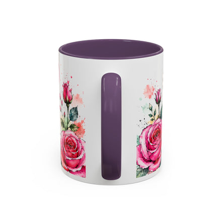 Shine With Purpose Floral Accent Coffee Mug — Inspirational 11oz Ceramic